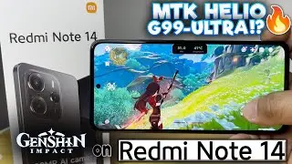 Genshin Impact Game Test on Redmi Note 14 | MediaTek Helio G99 ultra MAX SETTINGS! 😱️‍🔥
