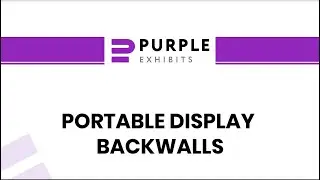 Purple Portable Display Backwalls