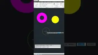 AutoCad 16# DONUT - Creates a filled circle or a wide ring #shorts #autocad