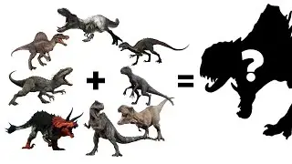 Create of the Most Dangerous Hybrid of Dinosaur | Dinosaur Fusion DRAWING