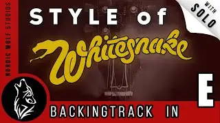 Whitesnake 80s Rock Backing Track Jam [E Mixolydian]
