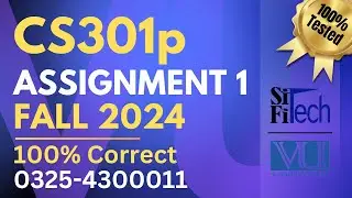 CS301p assignment 1 solution 2024 | CS301p assignment 1 solution fall 2024