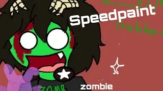 ⚠️ blood ⚠️emo art style Zombie - speedpaint