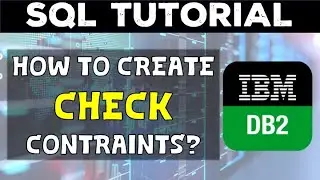How to create a Check Constraint DB2 UDB? #DB2udb #checkconstraint #constraints #SQL