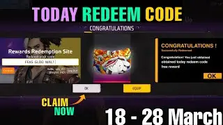 free fire redeem code 30 March 2023 | today redeem code free fire | ff max redeem code
