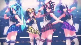 【MMD】被害妄想携帯女子（笑） Tda式 テト ミク ハク ネル( Tda Teto Miku Haku Neru )