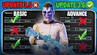 BGMI/PUBG Mobile 3.6 Update Settings & Sensitivity | All New Basic & Advanced SETTINGS CONTROLS 2025