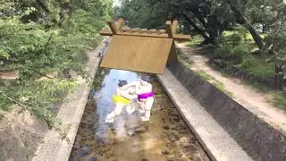 川で大相撲！相撲サイエンスAR