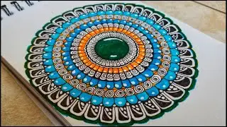 How to draw  simple MANDALA art ✎ ✎ ✎ ✎ ✎ | Mandala drawing pattern