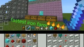 Command block || Iron spawn | golem spawner || fast iron farm in minecraft | in android | with golem