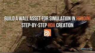 Build a Wall Asset for Simulation in Houdini: Step-by-Step HDA Creation #cgcircuit #houdini #vfx