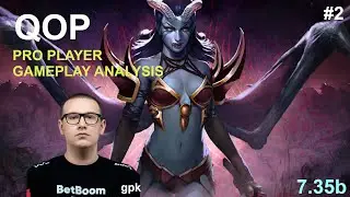 PRO PLAYER RANKED ANALYSIS - gpk ~ QUEEN OF PAIN | 7.35b #dota2 #queenofpain