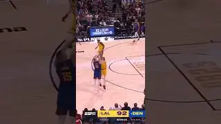 Nikola Jokic for three against Anthony Davis 🔥..#nikolajokic #jokic #anthonydavis #lakers