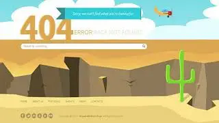 Grand 404 Animated Error Page Template | Themeforest Website Templates and Themes