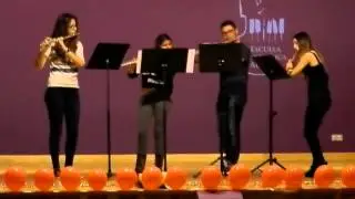 villancico de las campanas - instrumental - cuarteto flautas de Adeje