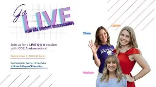 Go LIVE with COE Students Ambassadors