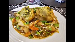Dusené mäsové guľôčky na zelenine. Recept.
