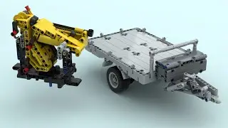 LEGO Technic Crane and Trailer with FREE building instructions [MOC]