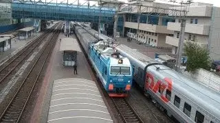 Прибытие ЭП1М-679 с поездом №20 Москва — Ростов-на-Дону