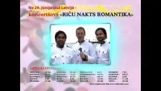Koncertšovs - Riču Nakts Romantika no 29.jūnija visā Latvijā!