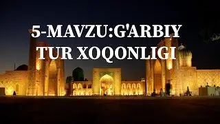 7-Sinf.ÕZ.TARIXI.5-Mavzu: G'arbiy turk xoqonligi.