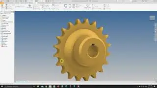 Making Sprocket from Design Center in Autodesk Inventor 2020
