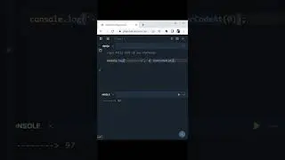 How to Get ASCII Code of Any Character in JavaScript #shorts