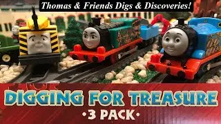 Thomas and Friends Digs and Discoveries-Trackmaster Digging for Treasure 3-Pack!