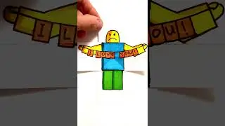 Roblox noob papercraft #shorts #roblox #robloxnoob