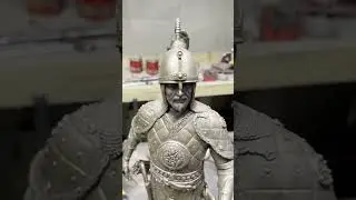 Интерьерная скульптура воин#литё #бронза #shorts