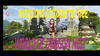 WOD FREE WINGS AND COSTUME (WORLD OF DRAGONG NEST)