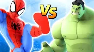 SPIDER-MAN VS HULK in Disney Infinity 3.0 Toy Box BOSS BATTLE