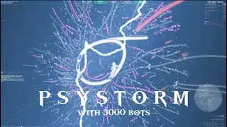 PSYSTORM Escaping Lenda Clan with 1M+ points and 3000 bots - Bot Storm in Slither.io