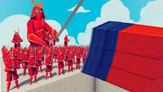 200x SAMURAI + 3x GIANT vs EVERY GOD - Totally Accurate Battle Simulator TABS