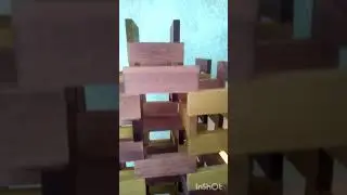 Огромная башня из домино(380 штук)