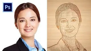 Photoshop tutorials Transform Photo into a Woodcut photoshop pixel