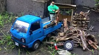 OVERLOADING multicab with firewood | Buhay negosyante, Probinsya | WPL D12 overload| wethinkio12