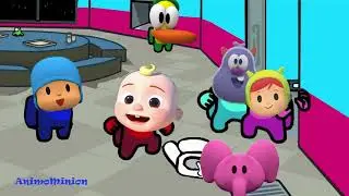 Pocoyo Among us Pocoyo and Cocomelon Mini Crewmate distracton dance meme animation