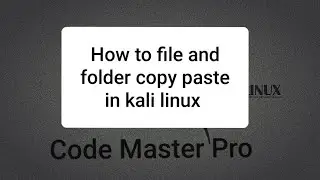 How to file and folder copy paste in kali linux bangla tutorial