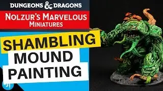 How To Paint A D&D Shambling Mound | Wizkids Nolzur'S Marvelous Miniatures