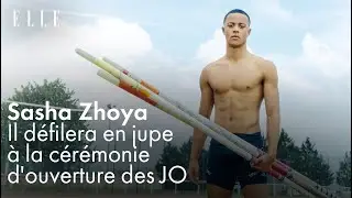 Sasha Zhoya in a skirt for the opening ceremony of the Paris 2024 Olympic Games