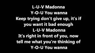 Madonna Give me all your luvin lyrics