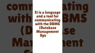 What is SQL ? #sql #dbms #rdbms
