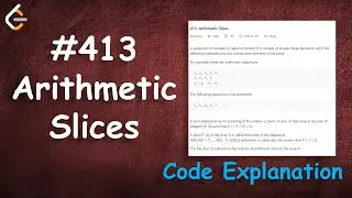 Arithmetic Slices | Live Coding with Explanation | Leetcode 