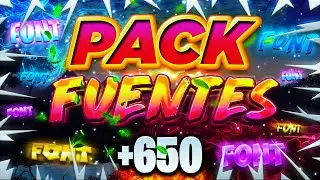 💥 PACK DE FUENTES para DISEÑAR 2026 🎨 | EL MEJOR PACK DE FUENTES para PHOTOSHOP (+650) 🎁😍