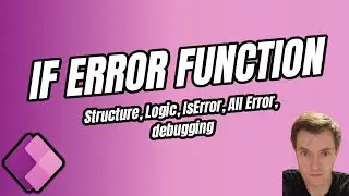 IfError Function Tutorial [Structure, Logic, Allerrors, Firsterror, IsError] - Power Apps