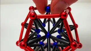 NEW MAGNETS!!! Neobuildr Rainbow Color Magnetic Rods and Steel Balls Dodecahedron Platonic Solid