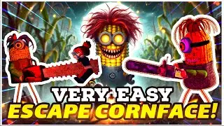 🌽Escape From Cornface! Evil Corn Head! Looking For Keys And Puzzles To Escape! | ROBLOX