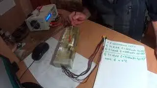 Батарея литий ион на морозе и тест током 10 Ампер