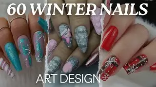 The compilation of the best 60 winter nail art designs